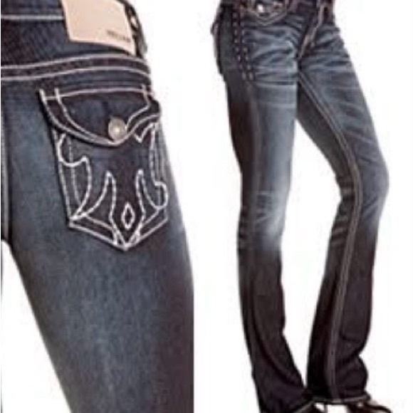 MEK Oaxaca Denim Jeans – Dark Wash | Slim Bootcut | Distressed - Picture 2 of 12